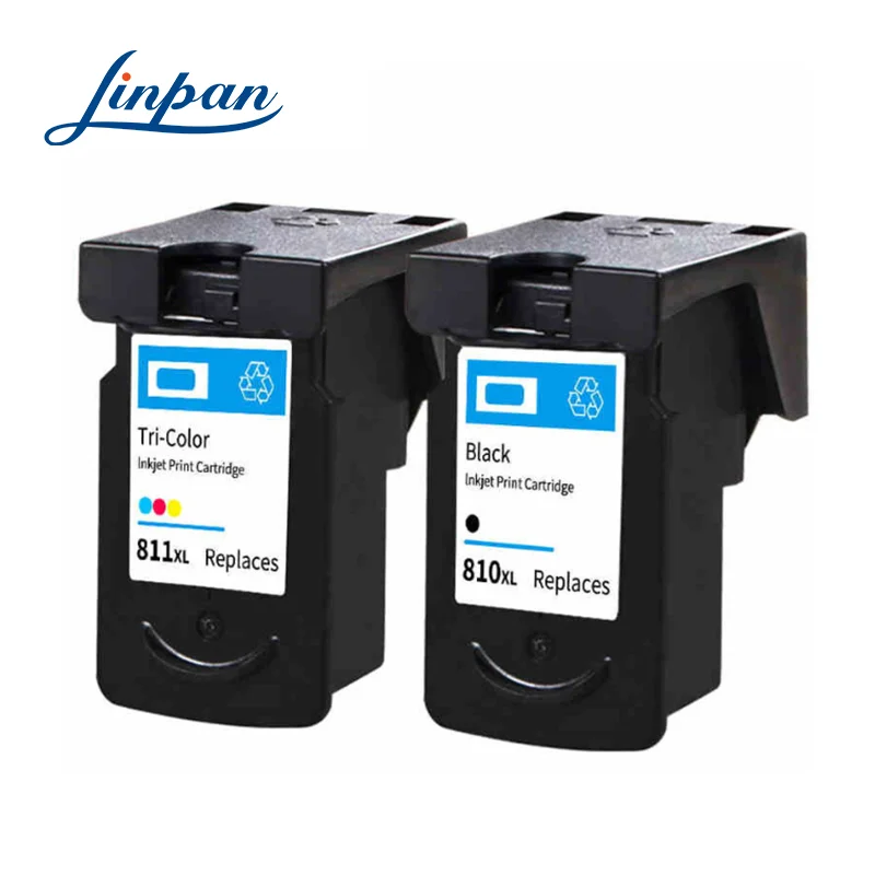 

Compatible 810XL 811XL 810 XL Ink Cartridge Replacement for Canon PG810 CL811 for Pixma MP245 258 268 276 486 496 Printer