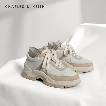 

CHARLES＆KEITH New Arrival for Autumn 2020CK1-70900233Women sneakers casual lace-up platform sneakers