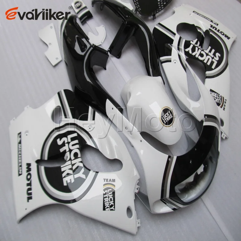 Пользовательские мотоцикла панель для GSX-R600750 1996 1997 1998 1999 2000 Двигатель обтекатель заказа+ винты из АБС-пластика черный H2 - Цвет: E