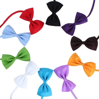 

50Pcs Dog Cat Bow Tie Adjustable Necktie Collar Bow Tie Pet Random Colors