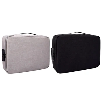 

2x Document Ticket Bag Large Capacity Certificates Files Organizer for Home Travel Use to Store Important Items