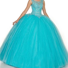 Синее многослойное бальное платье с вышивкой бисером и кристаллами, сверкающее, сделанное на заказ, съемная юбка, бальные платья