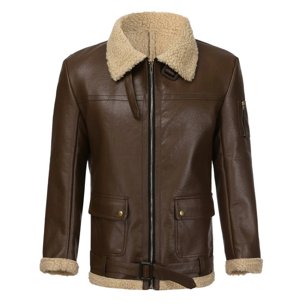 Осенне-зимнее мужское шерстяное пальто в британском стиле, дизайн, мужское уличное пальто, меховая куртка HX1111