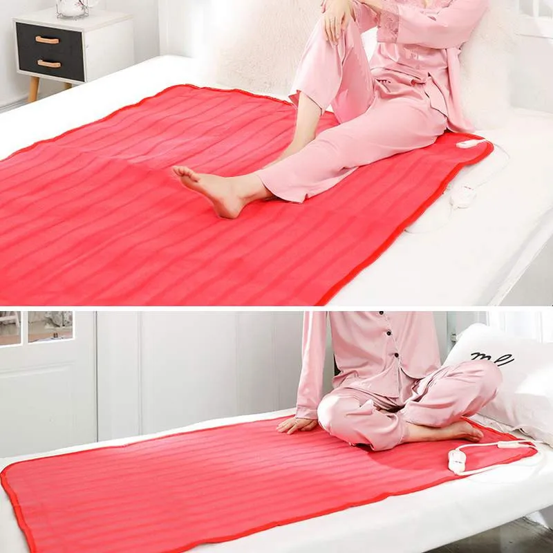Электрическое одеяло-нагреватель, Полосатое одеяло, подогревающее тело, с 3 передачами, контроль температуры, 150x70 см, толстое одеяло с подогревом, электрическое Отопление