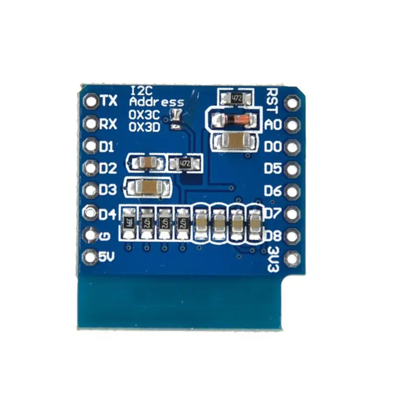 0 66 дюймовый oled экран ЖК модуль дисплея 64X48 IIC/I2C fo WEMOS D1 MINI M4YE|Печатные платы| |