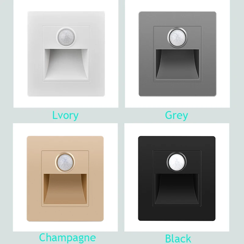 SANDIY Sensor Wall Lamp Embedded Stair Light Led Nightlight for Step Ladder Kitchen Foyer Corridor LivingRoom Indoor PIR Sconce 3 SANDIY Sensor Wall Lamp Embedded Stair Light Led Nightlight for Step Ladder Kitchen Foyer Corridor LivingRoom Indoor PIR Sconce 3