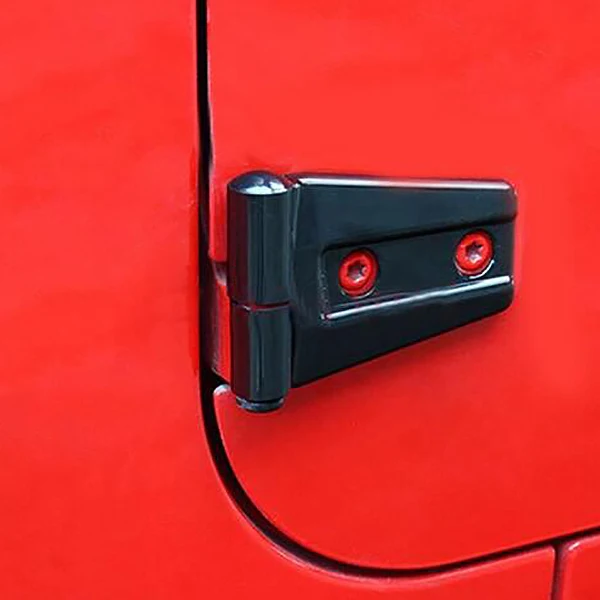 8X Автомобильная Abs Накладка для дверных петель Накладка для Jeep Wrangler JK Unlimited 4 двери 2007