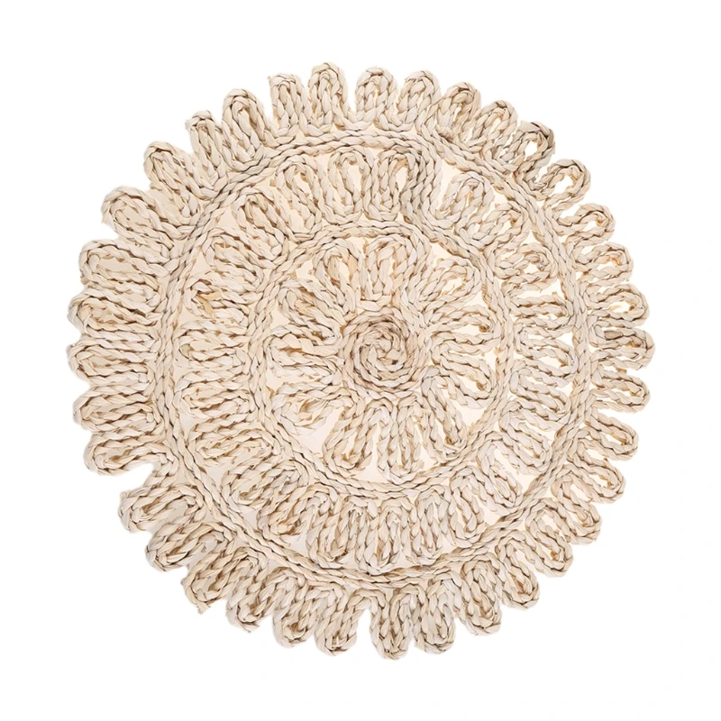 Straw Placemats Kitchen Table Round Straw Dining Table Mat 2023