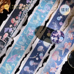 Bande adhésive Washi motif papillon et champignon pour Scrapbooking, bande adhésive de masquage pour Journal, papeterie autocollante, 789 