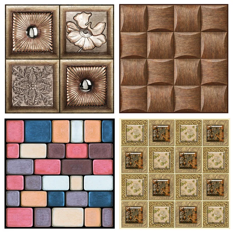 

New 3D Brick Pattern Stickers Porch Corner Decoration Tile Stickers Children Kindergarten Anti-collision Wall Stickers B