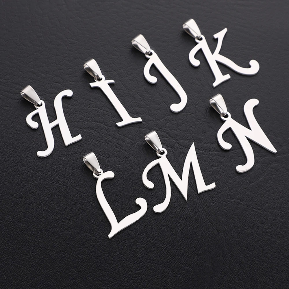 Fashion Capital Letter Dainty Neckaces Jewelry Stainless Steel A-Z Alphabet Initial Pendant Best Friend Gift Femme 5