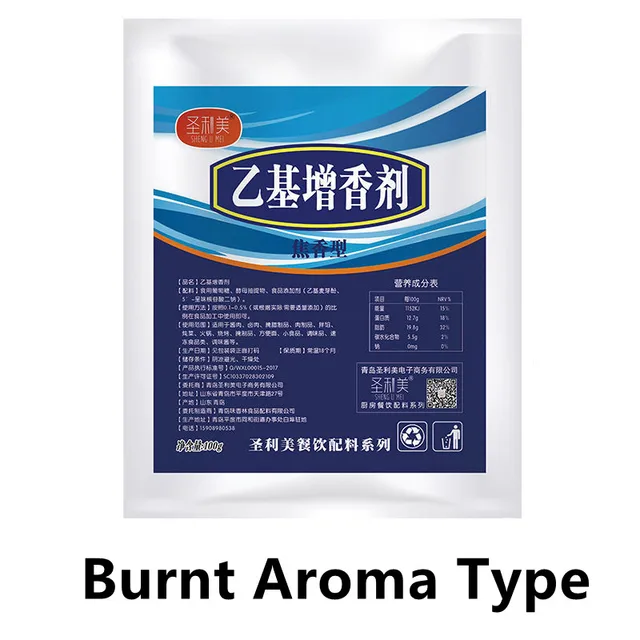 100 G Etil -Maltol Koncentrált Aroma Égett Típus
