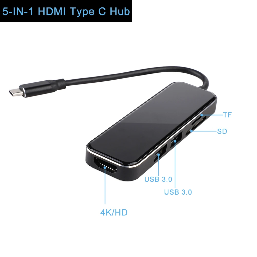 USB-C usb-хаб концентратор USB Type C к HDMI PD RJ 45 Мульти USB 3,0 USB3.0 адаптер питания для MacBook samsung huawei p30 сплиттер Hab