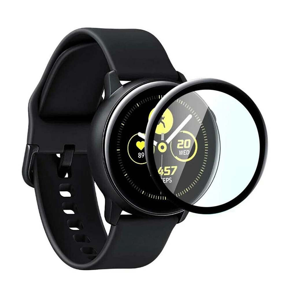 Для samsung Galaxy Watch активная закаленная пленка полноэкранное покрытие PET Горячая Гибка мягкая пленка 3D Гибкая Защитная Замена