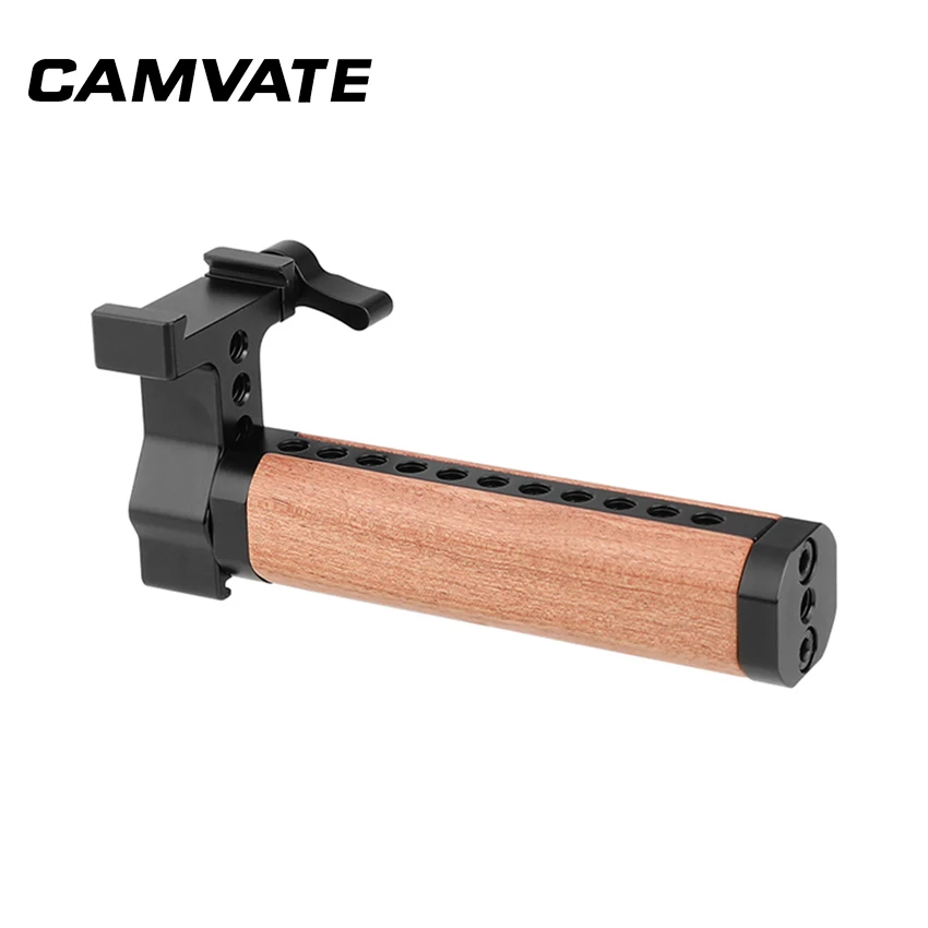 БЫСТРОРАЗЪЕМНАЯ Ручка cammate(деревянная) с адаптером Quickset ARCA-Swiss для камеры DSLR C2354