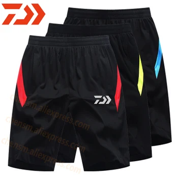 

Dawa Fishing Sports Pants Men Summer Shorts Five-point Pants Color Matching Large Size Breathable Loose Shorts Basketball Pants