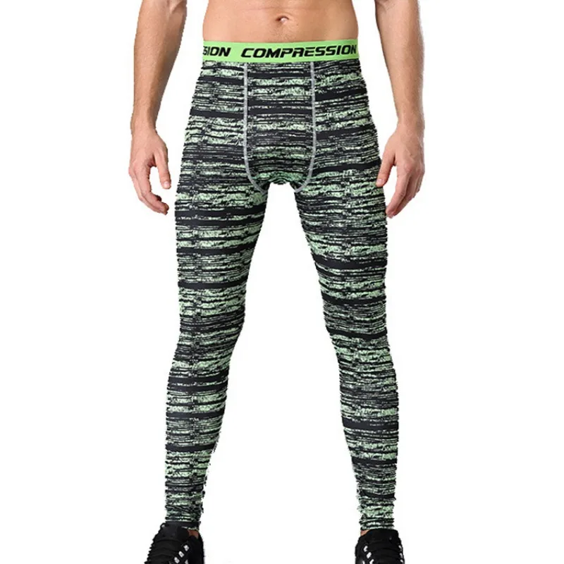 3 Hot Sportswear Men\\\'s Leggings Gym Training Pants Running Tights Camouflage Soft Breathable Compression Pants - Цвет: 3