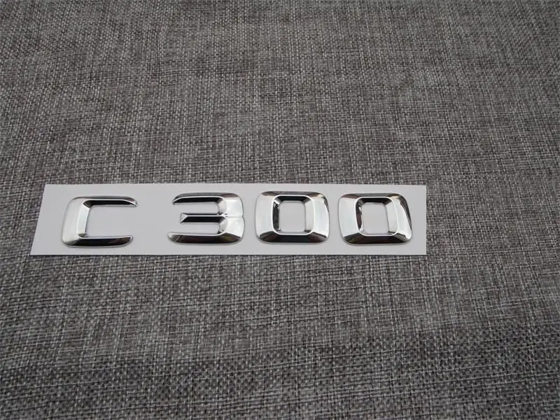 Хром для C 300 номер 3D буквы эмблемы багажника Значки Mercedes Benz C300 | Автомобили и