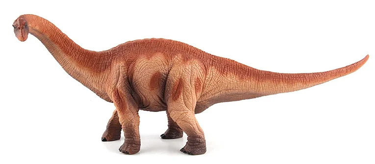 Yellow brontosaur Классическая игрушка динозавр модель для детей старше 3 лет, 33 см в длину Юрского периода Динозавр бронтозавр игрушка динозавр модели животных - Цвет: Yellow brontosaur
