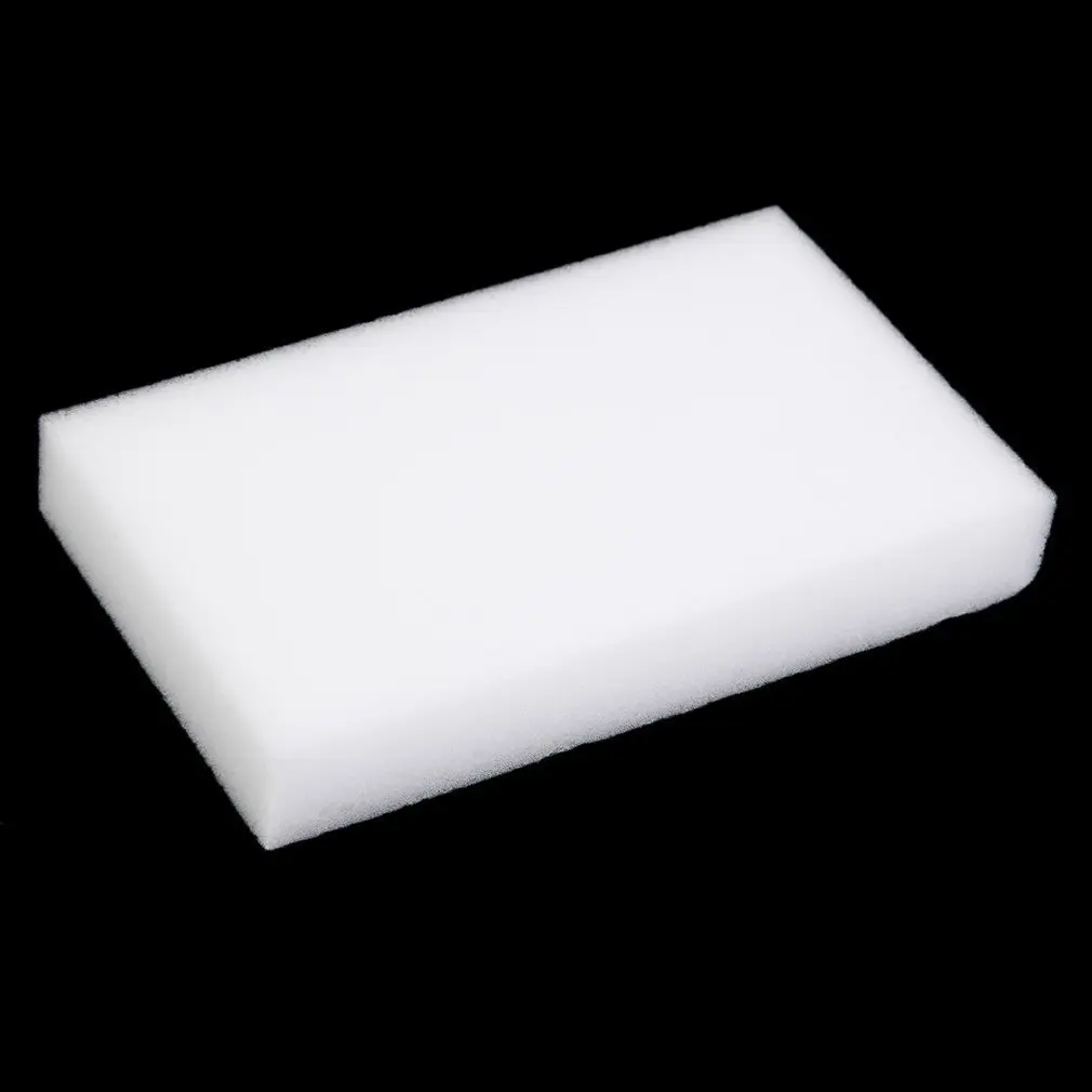 100 шт. сверхплотная многофункциональная волшебная губка для чистки универсальный для пылесоса кухонные инструменты для уборки ванной комнаты белый - Цвет: Белый