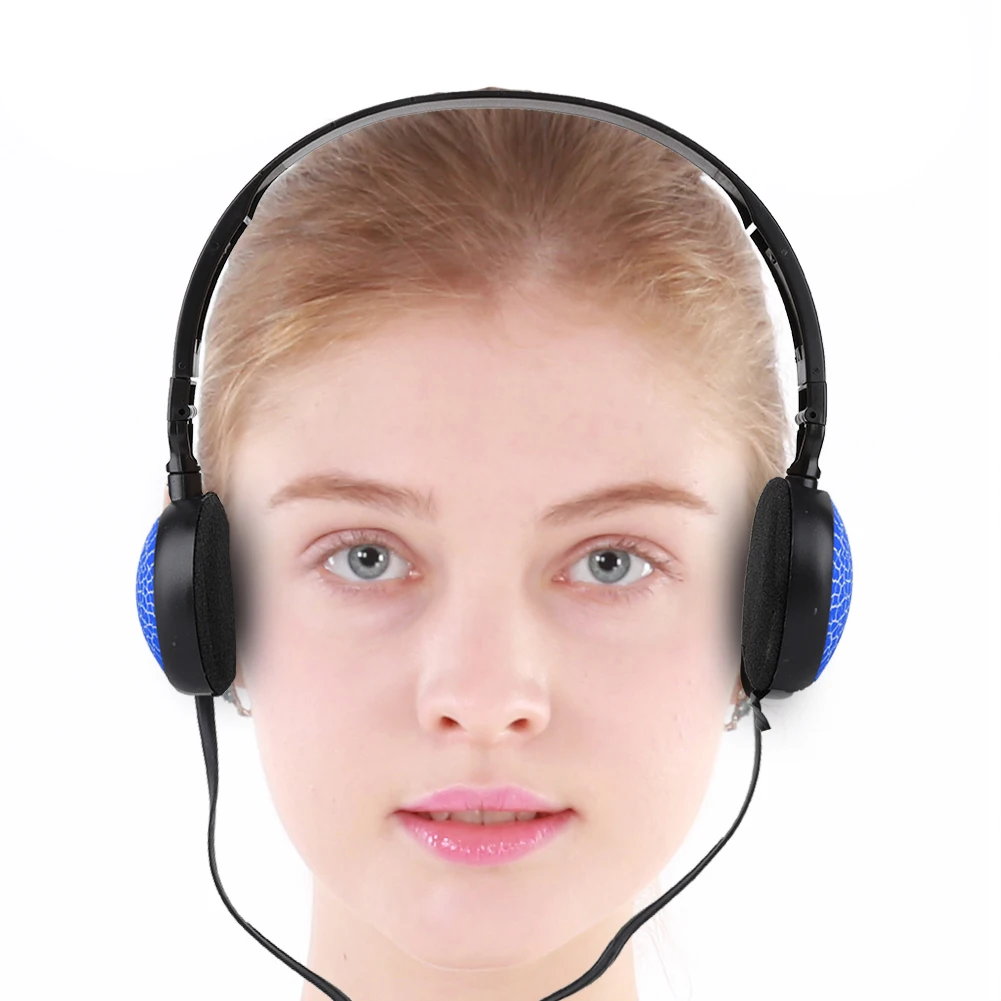 Puseky Новые портативные проводные наушники 3D стерео Складная гарнитура аудио Mp3 регулируемые наушники для музыки