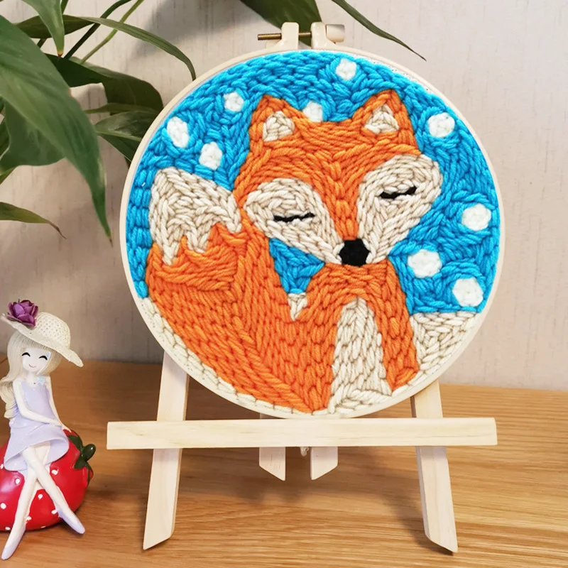 7 Тоторо мультфильм DIY удар иглы Вышивка Комплект удар иглы вышивки крестом для начинающих швейные изделия ручной работы настенная живопись Домашний декор - Цвет: 7