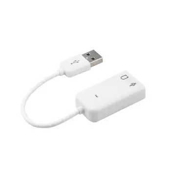 

HOT SALENEW PC Desktop USB 2.0 3D Virtual Channel Audio Sound Card Adapter For Windows 7,IN STOCK