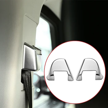 

for Land Rover Range Rover Sport 2014-2017 Matte Chrome Safety Belt Cover Button Trim Sticker Accessories