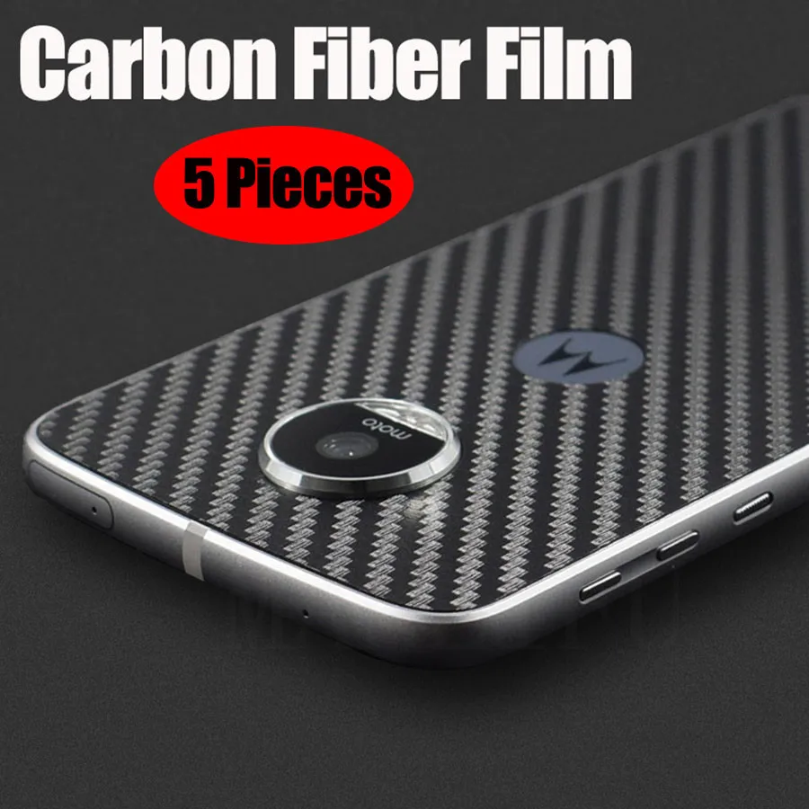 

5Pcs/lot 3D Guard Carbon Fiber Film For Motorola One Vision Z3 Z2 Play E5 E6 G7 G8 Plus Back Cover Protective Screen Protector