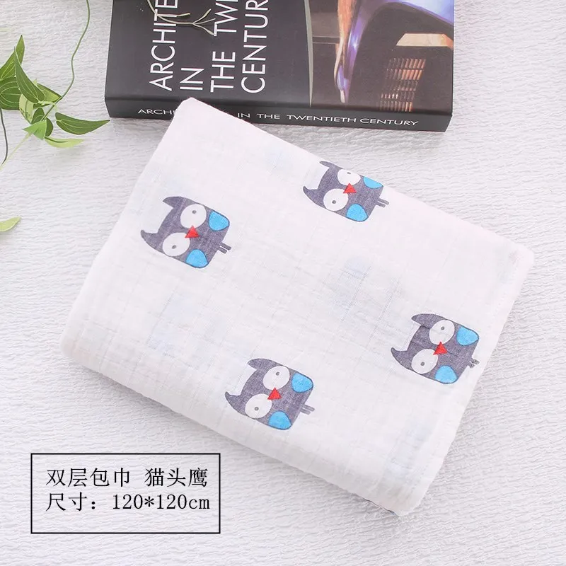 Aden Anais, многофункциональные конверты для новорожденных, одеяло, постельные принадлежности для младенцев, хлопковое Пеленальное муслиновое полотенце, детское одеяло - Цвет: OWL