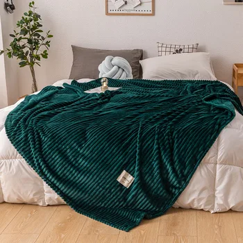 

Winter Thicken Solid Colors Lamb Cashmere Blanket For Single Flannel Blankets Double Portable For Cold-Proof Bed Travel Sofa