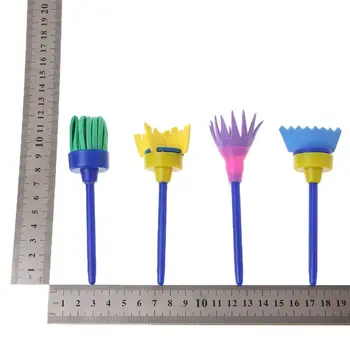 

32PCS/SET Washable Sponge Painting Brushes Set Tool for Kids Children Toddler Early Education Toys Art Supplies Gifts