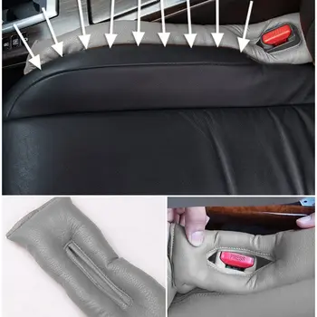 

2Pcs Car Interior Seat Seam Gap Decorative Plug Strip Plug Seam Leak-Proof Cushion Seat Vehicle Anti-Fall Filling