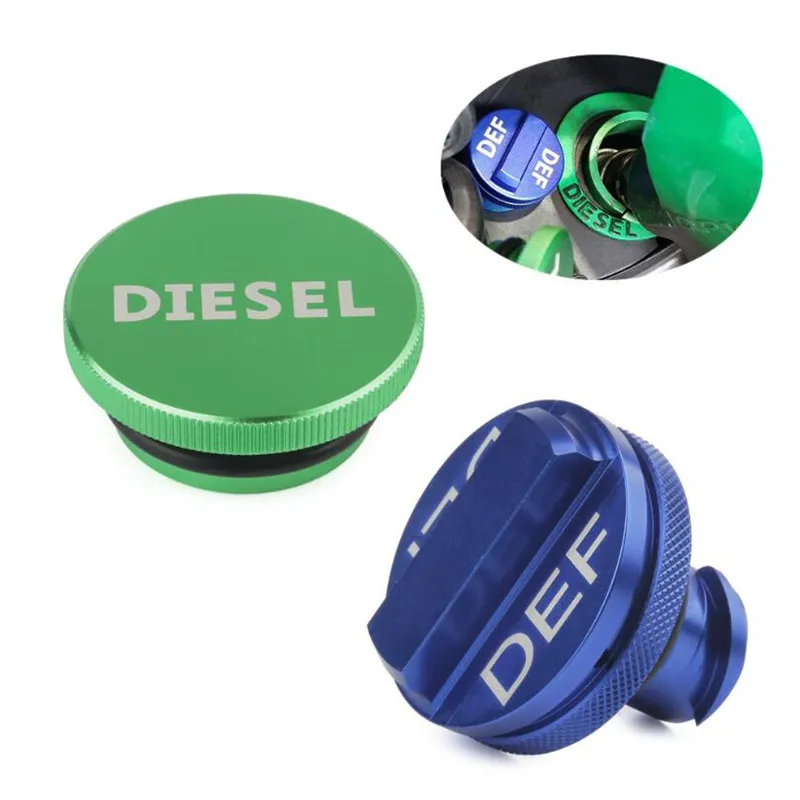 Diesel Fuel Tank Caps DEF Cap Aluminum for 2013 2018 Dodge Ram 2500