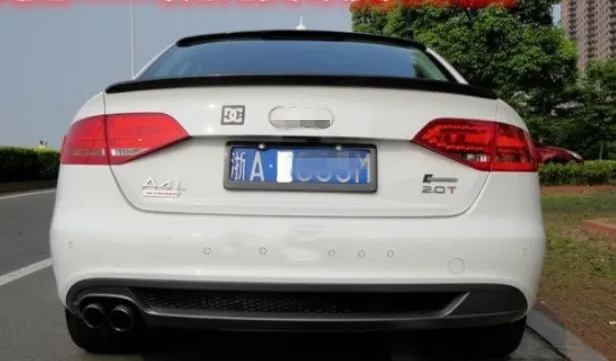 Для Audi A4 B8 B9 Спойлер ABS Пластик спойлер задней крышки багажника крыла первоклассника Цвет задний спойлер 2007 20082009 2010 2011 2012 2013