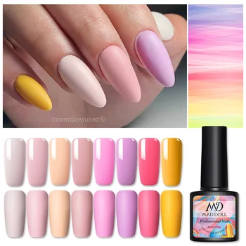

1 Bottle 8ml MAD DOLL Spring Series Gel Polish Color Nail Gel Soak Off LED UV Gel Varnish Nail Art DIY Nail Art Design