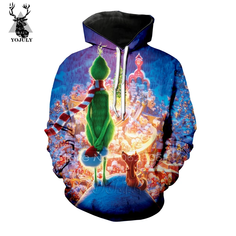 The Grinch толстовки off white Мужская толстовка с 3d принтом Lil peep топы с круглым вырезом уличная толстовка унисекс пуловер странные вещи A62