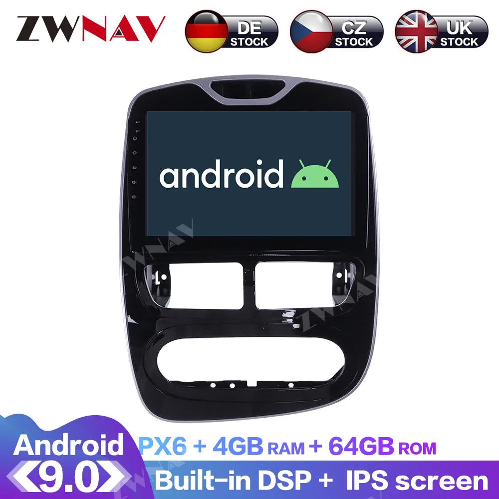 Android 10 0 4G + 128G DSP Carplay IPS экран для Renault Clio 2013 2014 2015 RDS автомобильный радиоприемник с