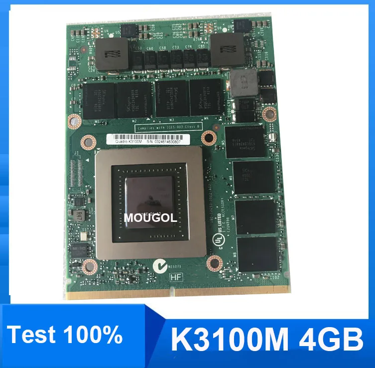 Совершенно новая графическая видеокарта K3100M K 3100M 4 Гб N15E-Q1-A2 дисплей Видеокарта VGA