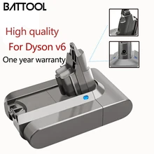 

Battool Battery For Dyson 3000mAh/4000mAH/6000mAH 21.6V for V6 DC58 DC59 DC61 DC62 SV05 SV04 Replacement Battery Power tools