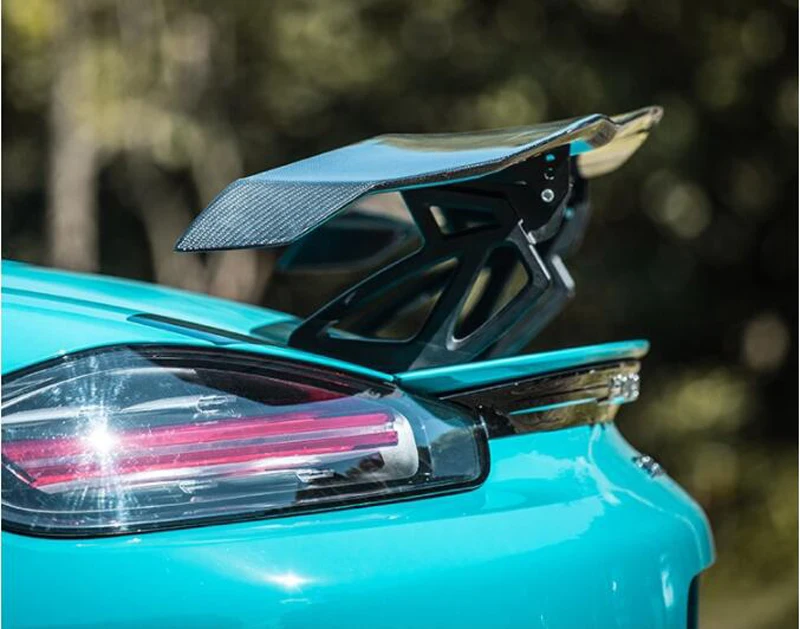 Углеродное волокно заднего крыло багажника спойлер для Porsche Cayman 981 986 987 718 GT