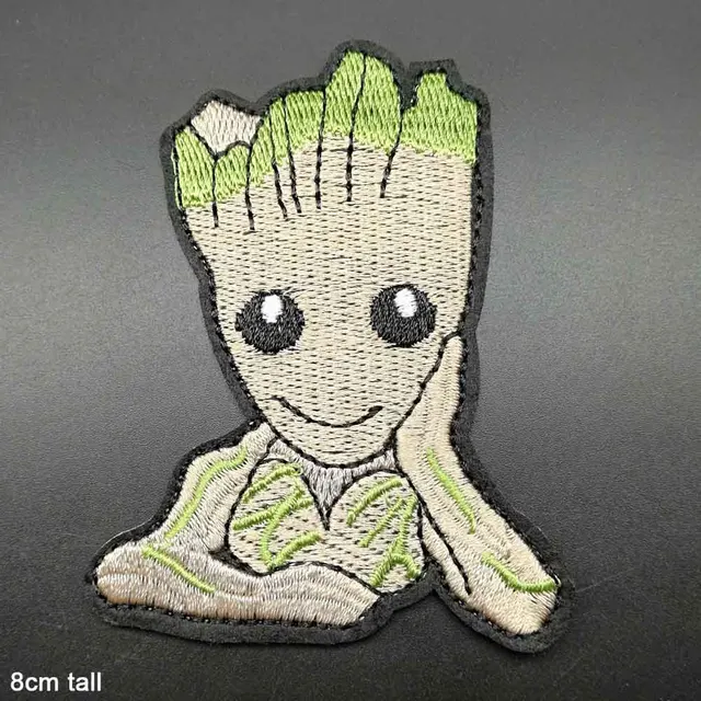 Disney Marvel Baby Groot Patch Guardians Of The Galaxy Iron On Embroidered Clothes Patches For Girl Woman Clothing Stickers 4