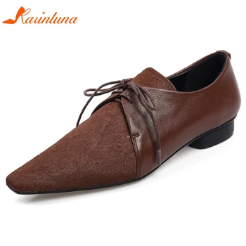 

Karinluna New Arrivals 2020 High Quality Concise Pumps Women Shoes Lace-Up Spring/Autumn Classics Office Lady Pumps Woman Shoes
