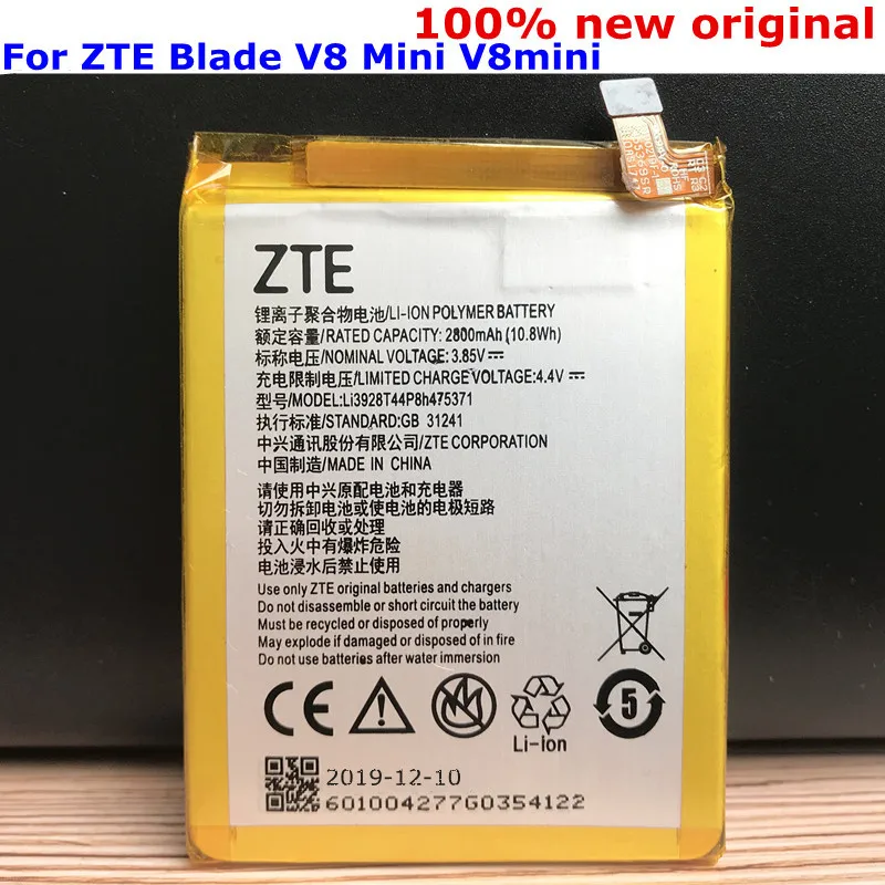Новый оригинальный аккумулятор 2800 мАч Li3928T44P8h475371 для ZTE Blade V8 Mini V8mini BV0850