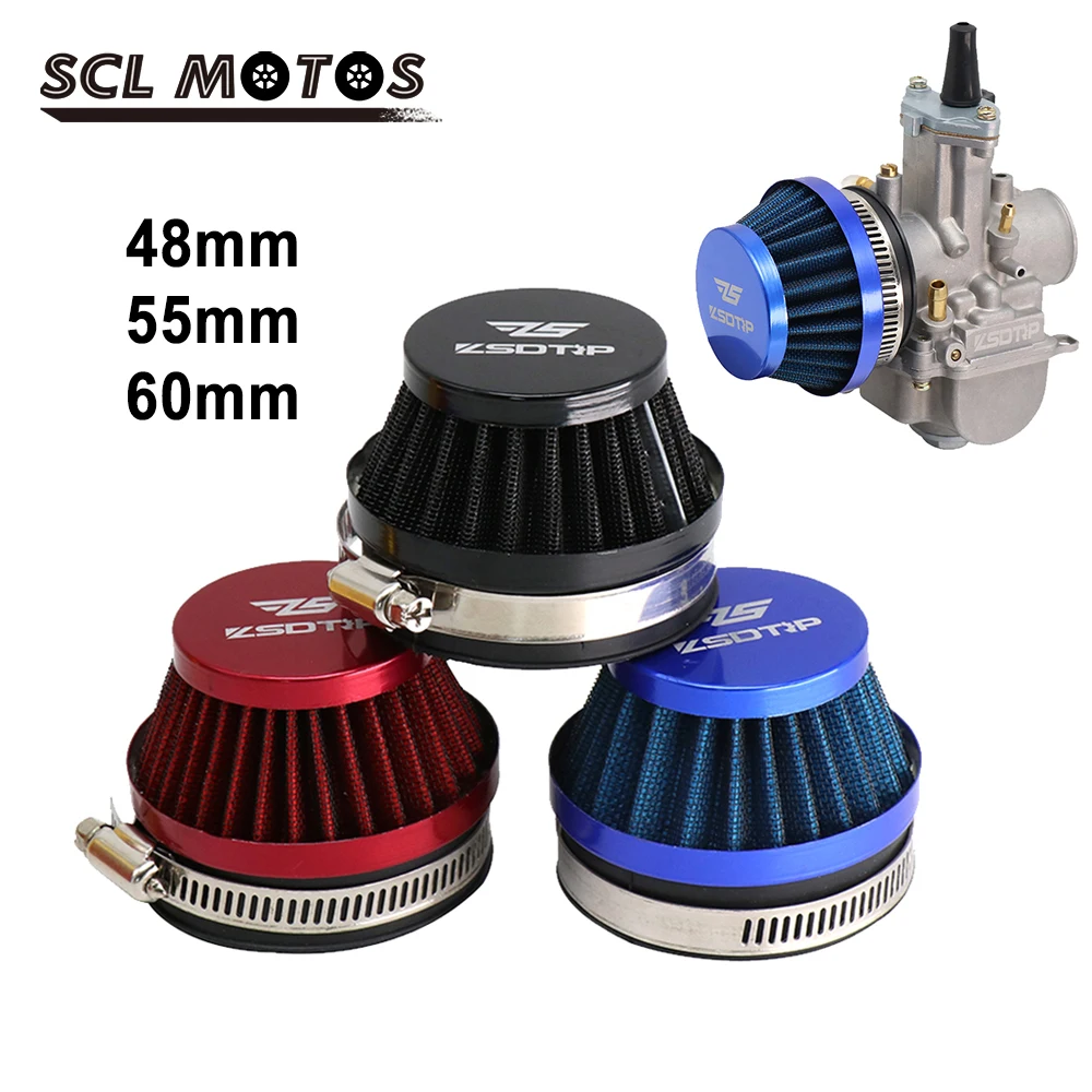 50mm 60mm Universal Motorcycle Air Filter Intake Mushroom Head Air Cleaner For Off-road ATV Quad Dirt Pit Bike Air Filter Motorcycle Air Filter