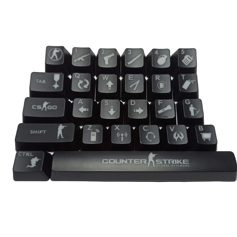 Teclado Mecânico cs go com Retroiluminação 26 Teclas Abs Shot para Oem Ceremx - Imagem 6