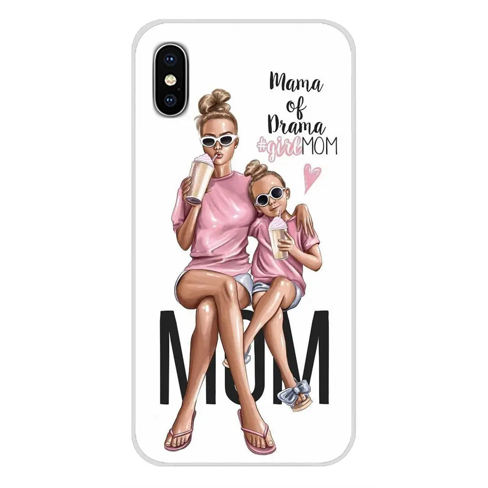Для huawei Nova 2 3 2i 3i Y6 Y7 Y9 Prime Pro GR3 GR5 Y5II Y6II ТПУ прозрачный чехол для малыша и мамы и queen черного цвета для девочек - Цвет: images 3