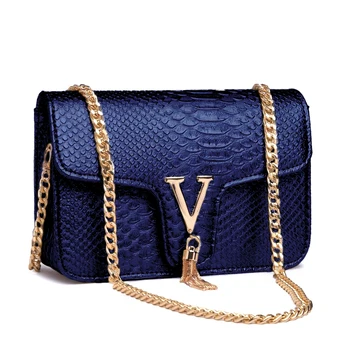 

Luxury Crocodile Leather Small Shoulder Messenger Bags For Women 2020 Chain Rivet Lock Crossbody Bag Female Travel Mini Bags