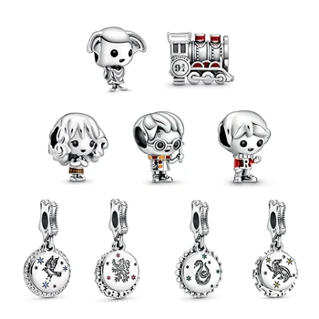 

2019 New Original 925 Sterling Silver Bead Wizard Witch Magic Dangle Charm Fit Bracelet Bangle Women DIY Jewelry