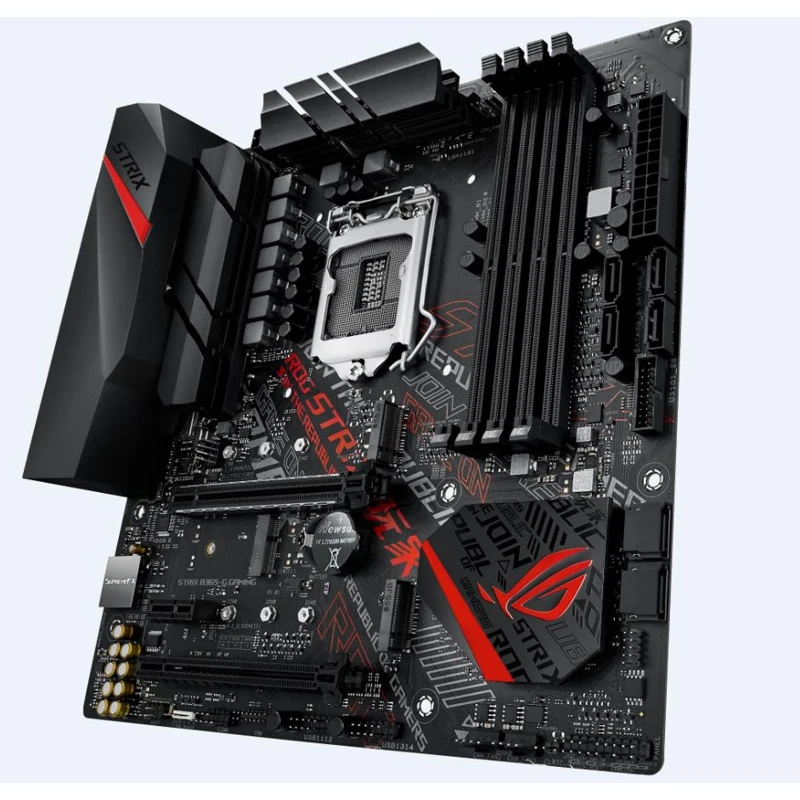 Материнская плата Asus ROG STRIX B365-G GAMING Soc-1151v2 Intel B365 4xDDR4 mATX AC`97 8ch(7.1) GbLA